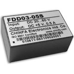 FDD03-15D2, DC/DC преобразователь, 3Вт, вход 18-36В, выход 15, -15В/100мА