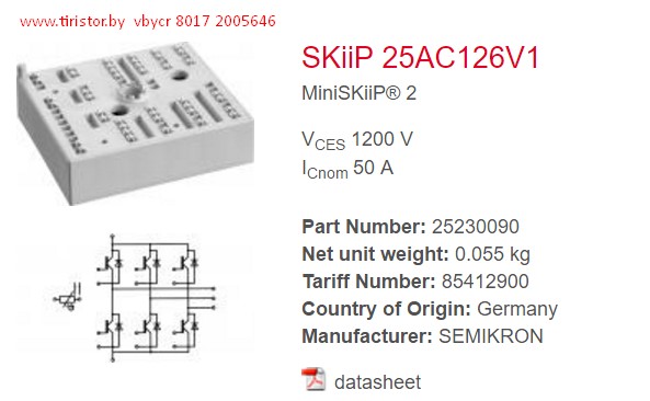 SKIIP 25AC126V1 semikron
