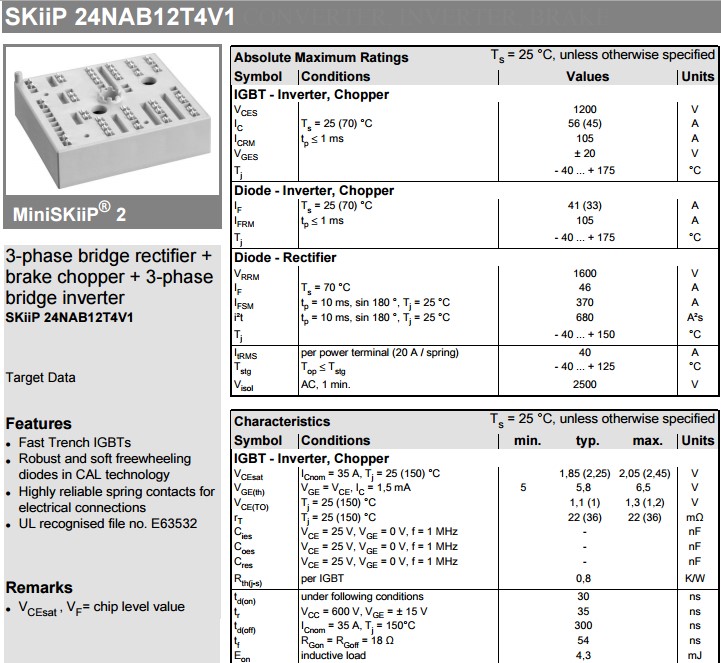 Skiip24NAB12T4V1 semikron