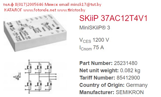 SKiiP37AC12T4V1 semikron igbt